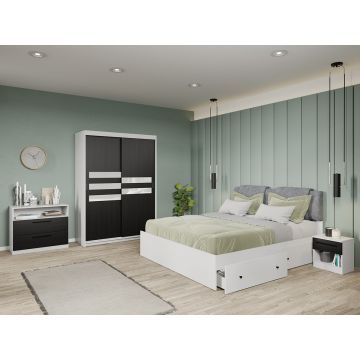 Set dormitor complet Ferrara - Glass - C26