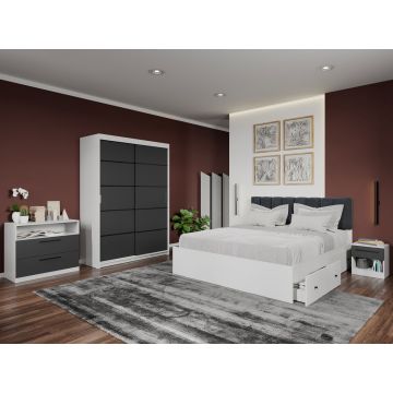 Set dormitor complet Gri - Elis - C20