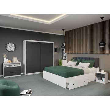 Set dormitor complet Gri - Karin - C8