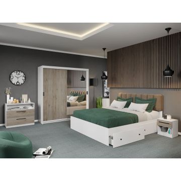 Set dormitor complet San Remo+Oglinda - Karin - C14