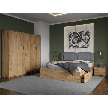 Set dormitor complet Stejar Auriu - Acapulco - C29