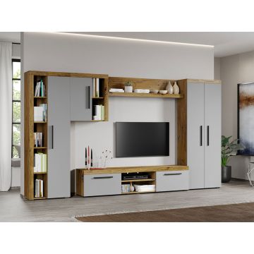 Set Mobilier Living Gri cu Flagstaff-Atena-C16