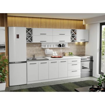 Mobila Bucatarie alba Sofi - 05 - 280 cm
