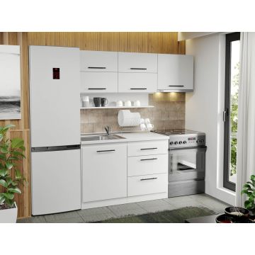 Mobila Bucatarie alba Sofi - 27 - 180 cm