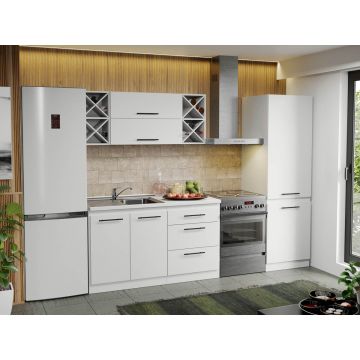 Mobila Bucatarie alba Sofi - 31 - 200 cm