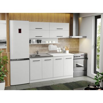 Mobila Bucatarie alba Sofi - 43 - 160 cm