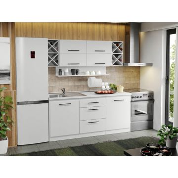 Mobila Bucatarie alba Sofi - 49 - 180 cm