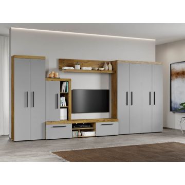 Set Mobilier Living Gri cu Flagstaff-Atena-C07