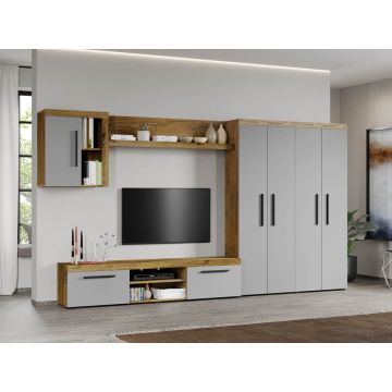 Set Mobilier Living Gri cu Flagstaff-Atena-C08