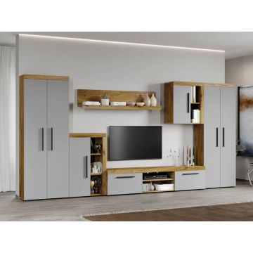 Set Mobilier Living Gri cu Flagstaff-Atena-C09