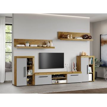 Set Mobilier Living Gri cu Flagstaff-Atena-C10