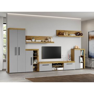 Set Mobilier Living Gri cu Flagstaff-Atena-C12
