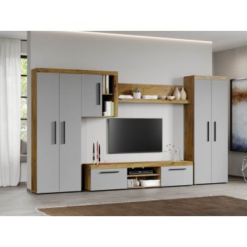 Set Mobilier Living Gri cu Flagstaff-Atena-C14