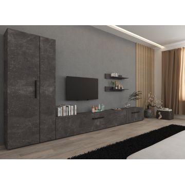 Set Mobilier Living Gri Beton Remy-C04