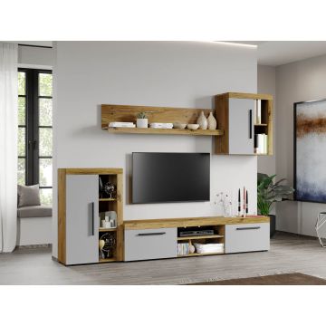 Set Mobilier Living Gri cu Flagstaff-Atena-C04