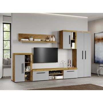 Set Mobilier Living Gri cu Flagstaff-Atena-C05
