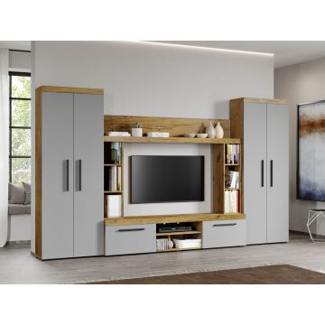 Set Mobilier Living Gri cu Flagstaff-Atena-C06