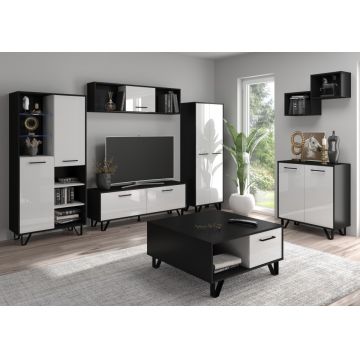 Boss Set 1 (Unitate De Perete) Negru/Alb Luciu