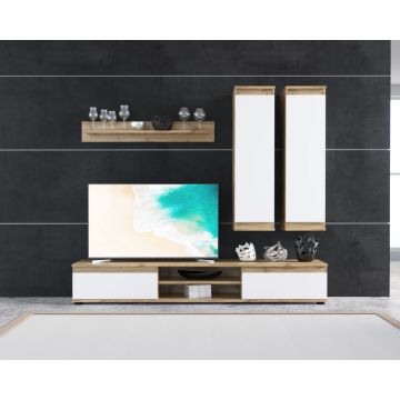 Lusia175 Unitate De Perete Stejar Tahoe/Alb