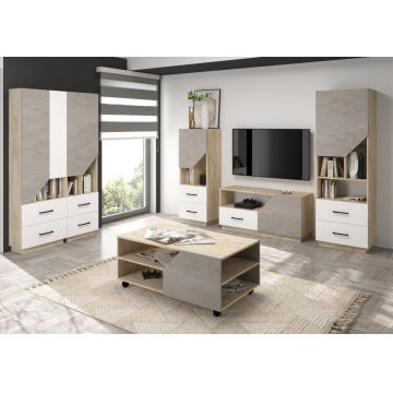 Pax Set 2 Stejar Endgrain/Alb/Beton Gr