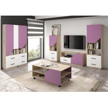 Pax Set 2 Stejar Endgrain/Alb/Lavanda