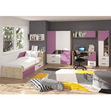 Pax Set 3 Stejar Endgrain/Alb/Lavanda