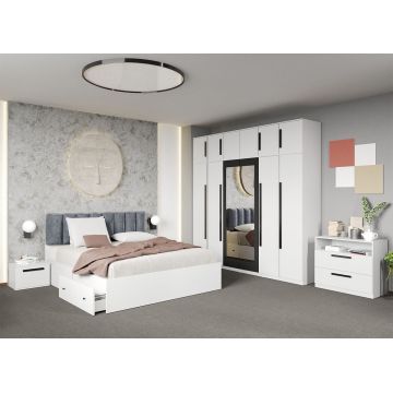 Set dormitor complet Alb - Dallas - C37