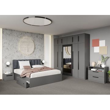 Set dormitor complet Gri - Dallas - C45