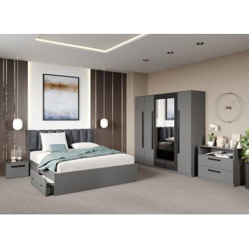 Set dormitor complet Gri - Dallas - C62
