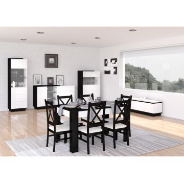 Set Hibrid 07 Negru/Alb Luciu