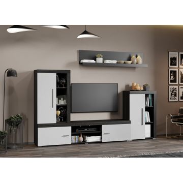 Set Mobilier Living Alb cu Ferrara Sam-C04