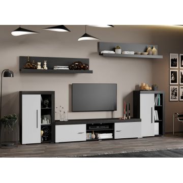 Set Mobilier Living Alb cu Ferrara Sam-C07
