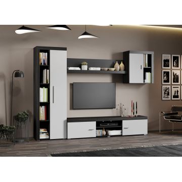 Set Mobilier Living Alb cu Ferrara Sam-C10
