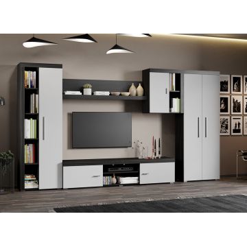 Set Mobilier Living Alb cu Ferrara Sam-C11