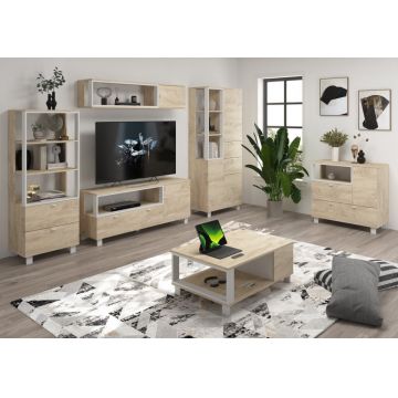 Vegas Set 2 Stejar Endgrain/Alb
