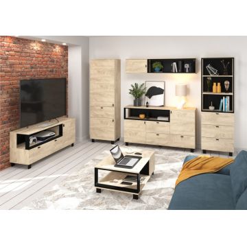 Vegas Set 3 Stejar Endgrain/Negru