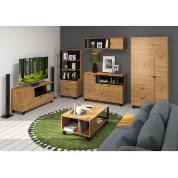 Vegas Set 4 Stejar Artisan/Negru