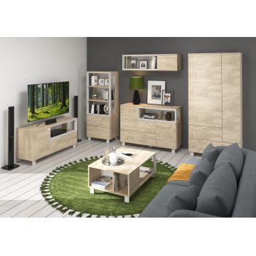 Vegas Set 4 Stejar Endgrain/Alb