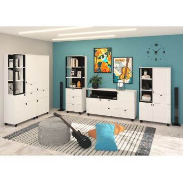 Vegas Set 5 Alb/Negru