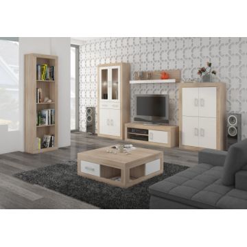 Verin Set 10 (Mobila Sufragerie De Perete) S.Bright/White Gloss