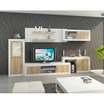 Verin Set 4 (Mobila Sufragerie De Perete) Cr.White/Cr.Golden