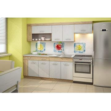 Viza Plus (Kitchen) Cr.Golden/Cr.White Blat White