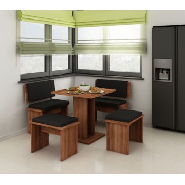 Bond (Set Mobilier Bucatarie Mic) Tk.Eco Black/Plum&