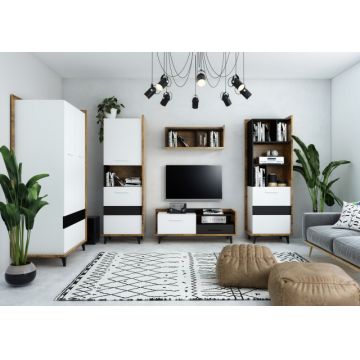 Box Set 2 Mobila Sufragerie De Perete Oak Burgun