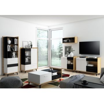 Box Set 4 Mobila Sufragerie De Perete Oak Artisan