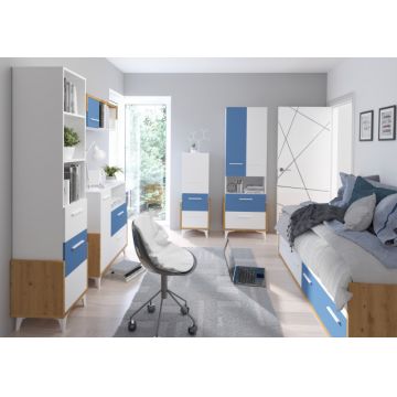 Hey Set 3 Oak Artisan/White/Blue