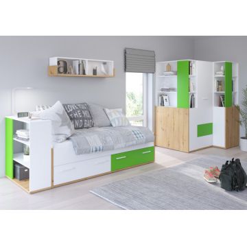 Hey Set 5 Oak Artisan/White/Green