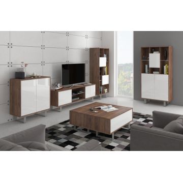 King (Set 3) Craft Tobaco/White High Gloss