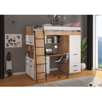 Level Left-Sided Sonoma Bright/White