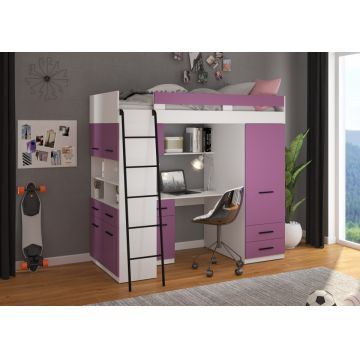 Level Left-Sided White/Lavender